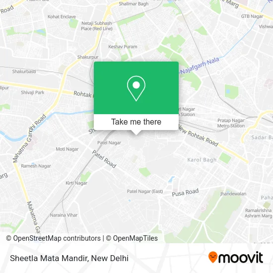 Sheetla Mata Mandir map