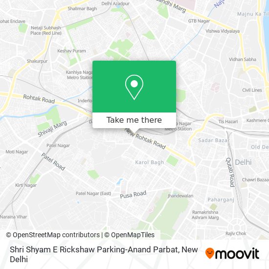 Shri Shyam E Rickshaw Parking-Anand Parbat map