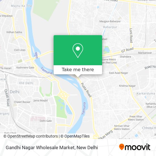 Gandhi Nagar Wholesale Market map