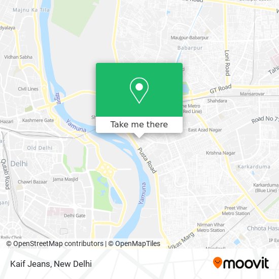 Kaif Jeans map