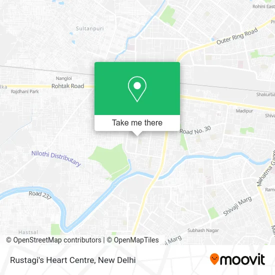 Rustagi's Heart Centre map