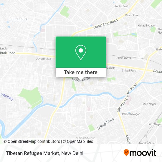 Tibetan Refugee Market map