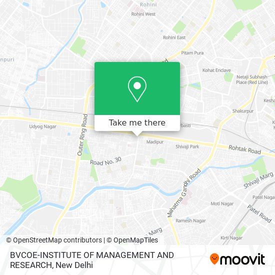 BVCOE-INSTITUTE OF MANAGEMENT AND RESEARCH map