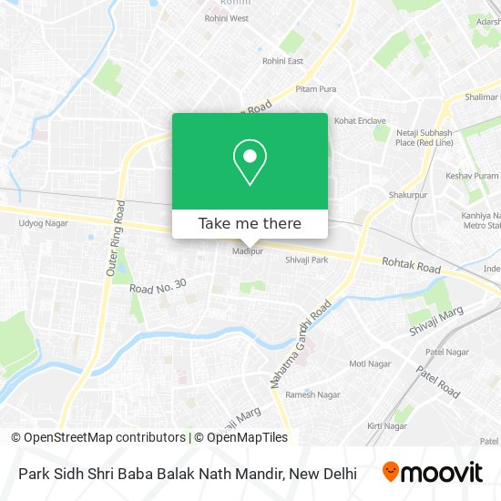 Park Sidh Shri Baba Balak Nath Mandir map