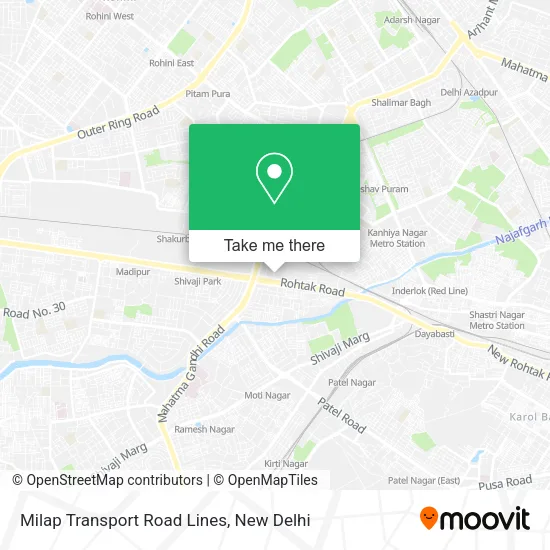 Milap Transport Road Lines map