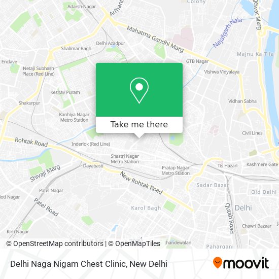 Delhi Naga Nigam Chest Clinic map