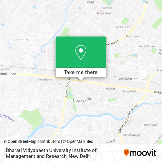 Bharati Vidyapeeth University Institute of Management and Research map