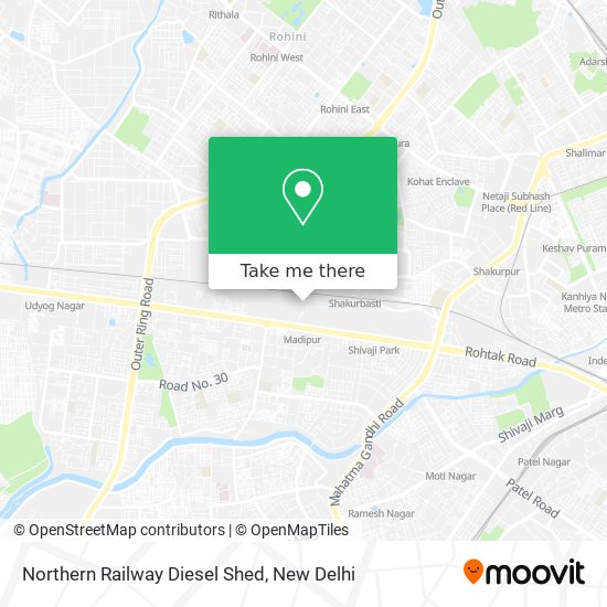Northern Railway Diesel Shed map