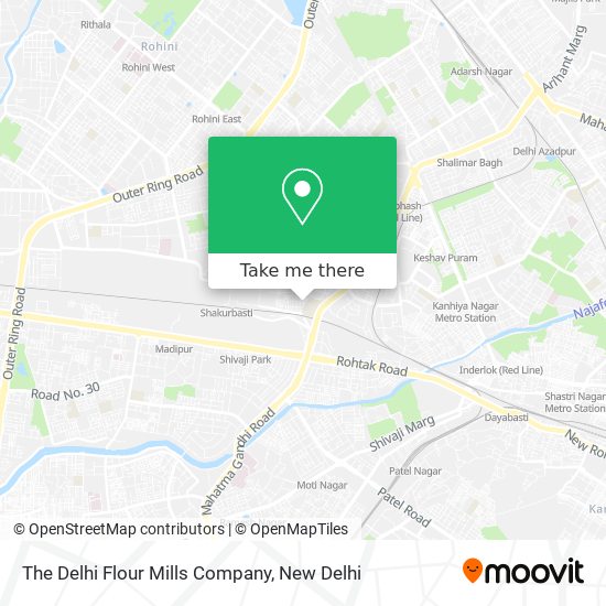 The Delhi Flour Mills Company map