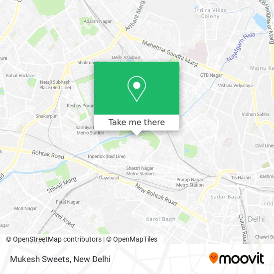 Mukesh Sweets map