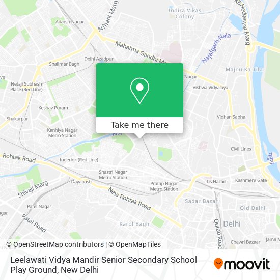 Leelawati Vidya Mandir Senior Secondary School Play Ground map