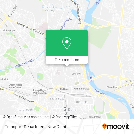 Transport Department map