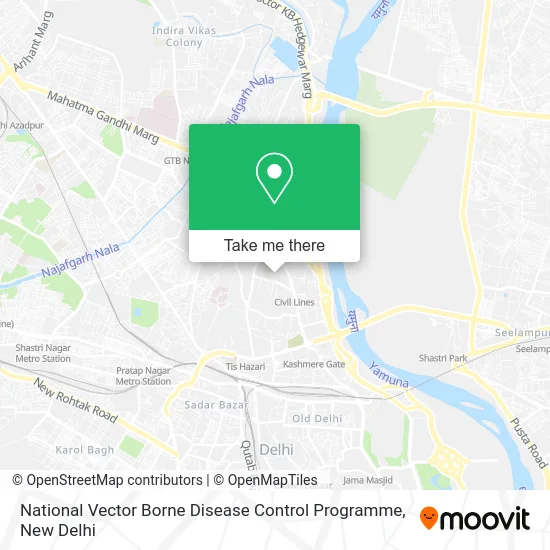 National Vector Borne Disease Control Programme map