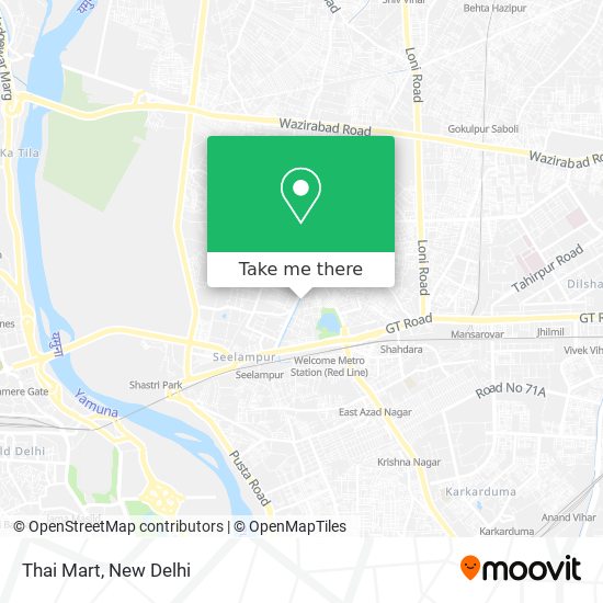 Thai Mart map