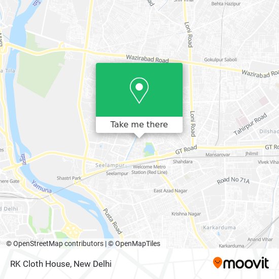 How to get to RK Cloth House in Delhi by Metro, Bus or Train?