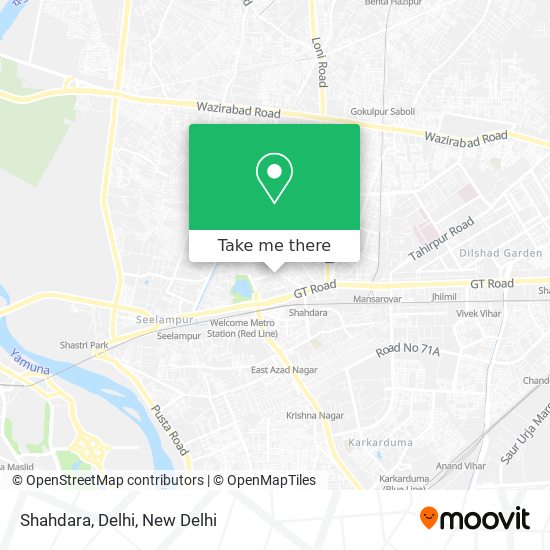 Shahdara, Delhi map