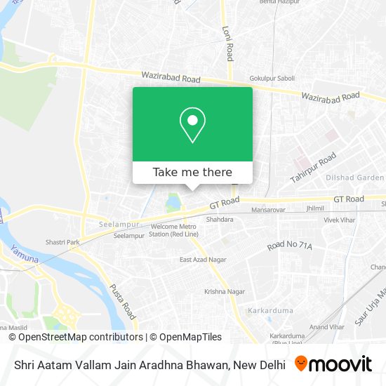 Shri Aatam Vallam Jain Aradhna Bhawan map
