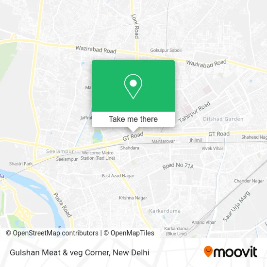 Gulshan Meat & veg Corner map