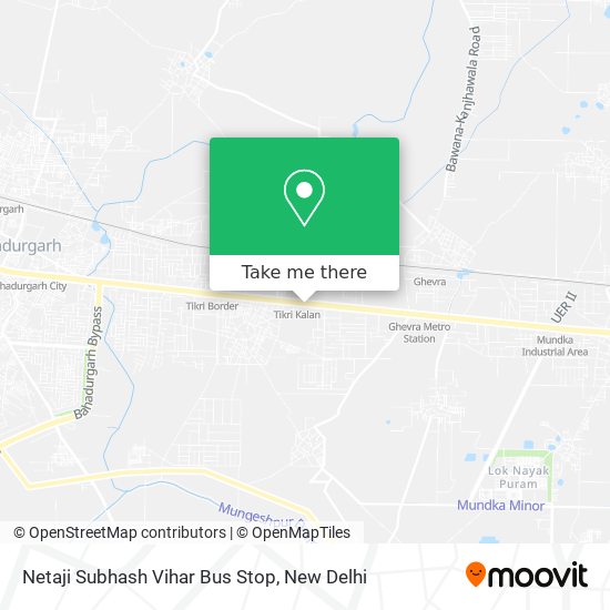 Netaji Subhash Vihar Bus Stop map