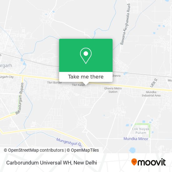 Carborundum Universal WH map