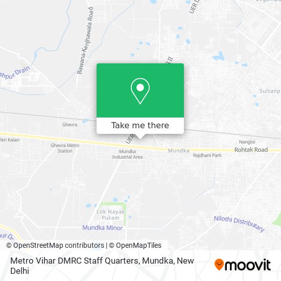 Metro Vihar DMRC Staff Quarters, Mundka map