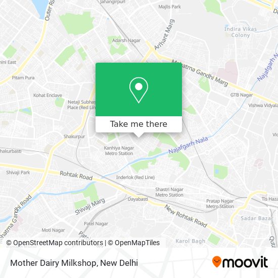 Mother Dairy Milkshop map