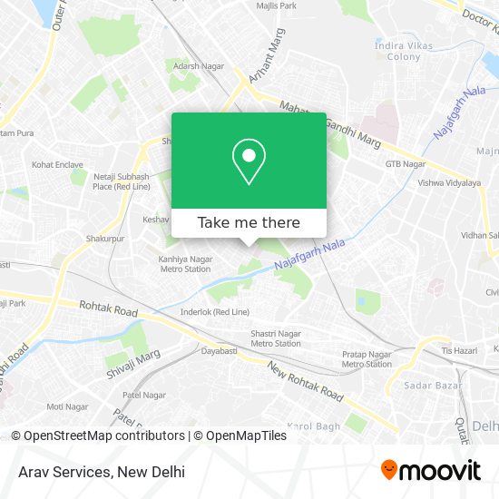 Arav Services map