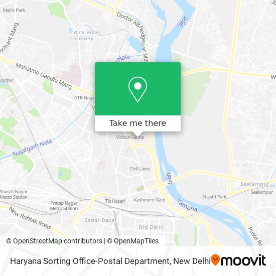 Haryana Sorting Office-Postal Department map