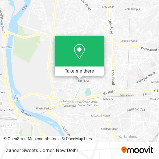 Zaheer Sweets Corner map