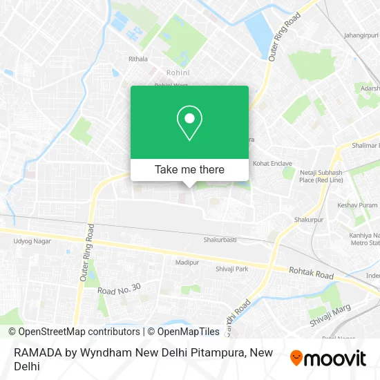 RAMADA by Wyndham New Delhi Pitampura map