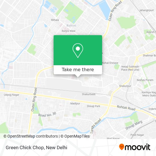 Green Chick Chop map