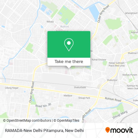 RAMADA-New Delhi Pitampura map
