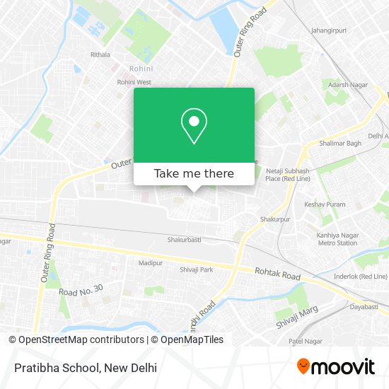 Pratibha School map