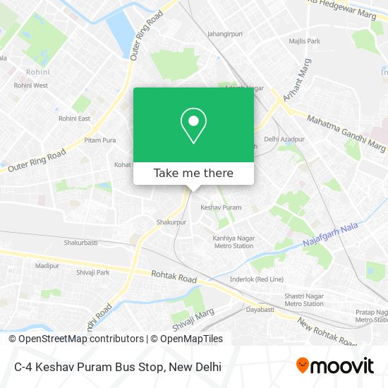 C-4 Keshav Puram Bus Stop map