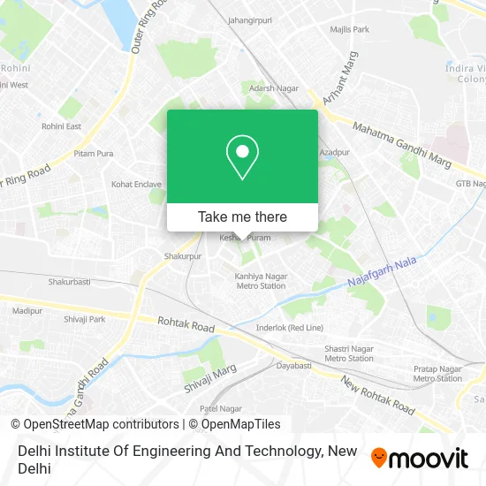 Delhi Institute Of Engineering And Technology map