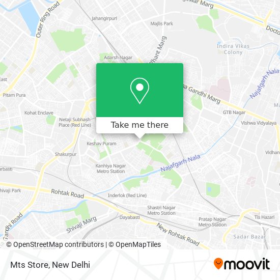 Mts Store map