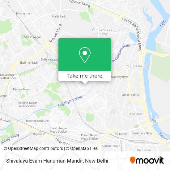 Shivalaya Evam Hanuman Mandir map