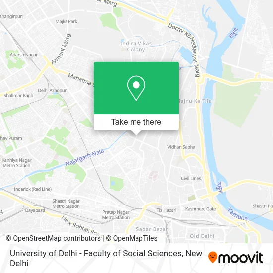 UNIVERSITY OF DELHI-FACULTY OF SOCIAL SCIENCES map