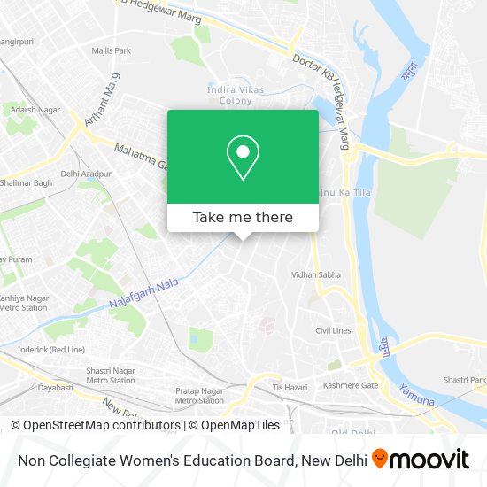 Non Collegiate Women's Education Board map