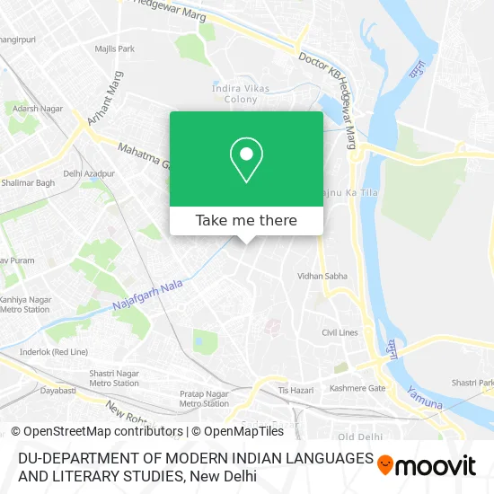 DU-DEPARTMENT OF MODERN INDIAN LANGUAGES AND LITERARY STUDIES map
