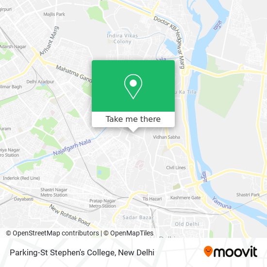 Parking-St Stephen's College map