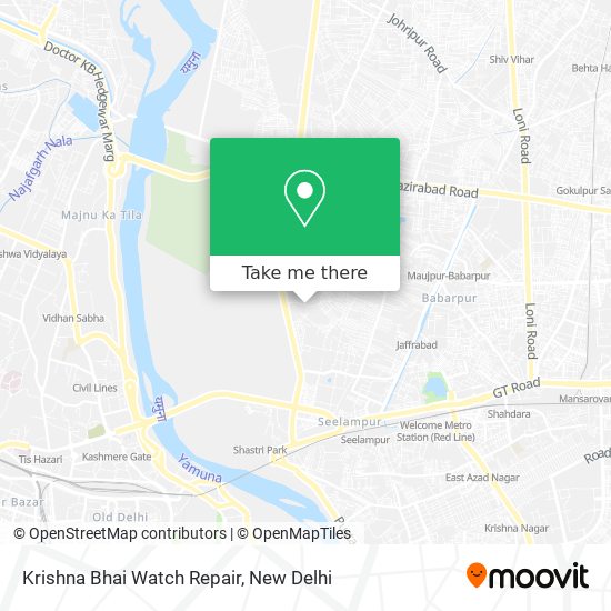 Krishna Bhai Watch Repair map