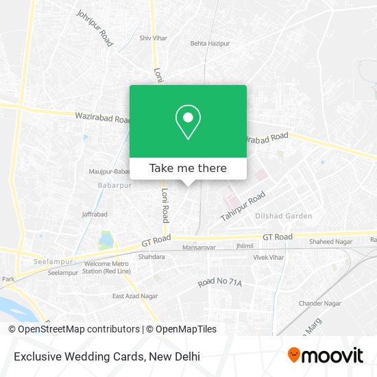 Exclusive Wedding Cards map