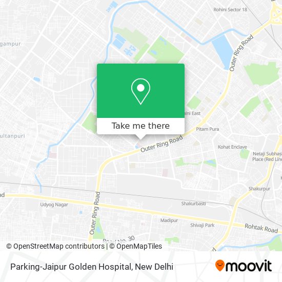 Parking-Jaipur Golden Hospital map