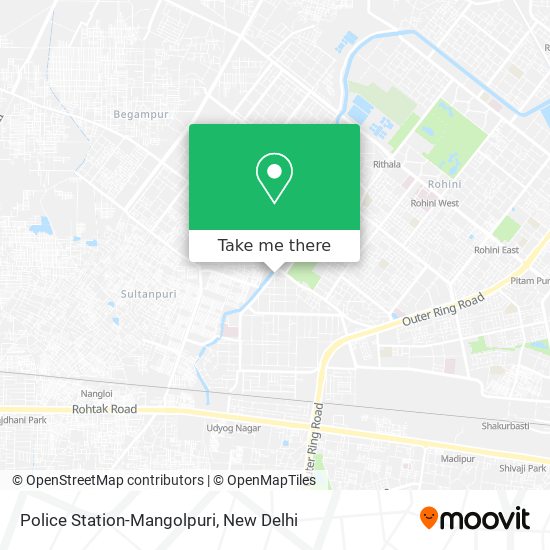 Police Station-Mangolpuri map