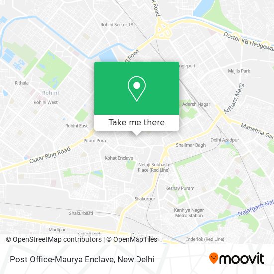 Post Office-Maurya Enclave map