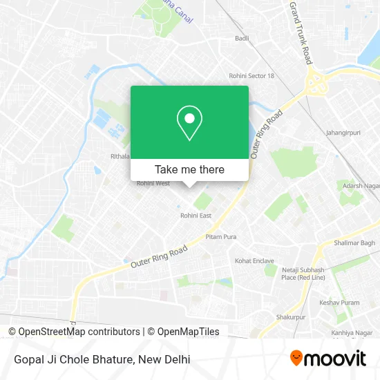 Gopal Ji Chole Bhature map
