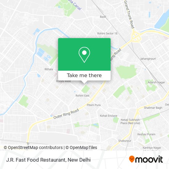 J.R. Fast Food Restaurant map