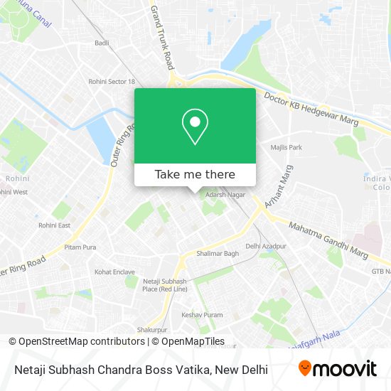 Netaji Subhash Chandra Boss Vatika map