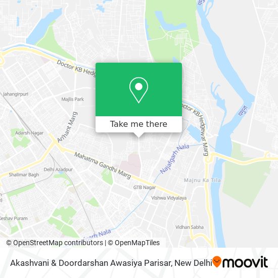 Akashvani & Doordarshan Awasiya Parisar map